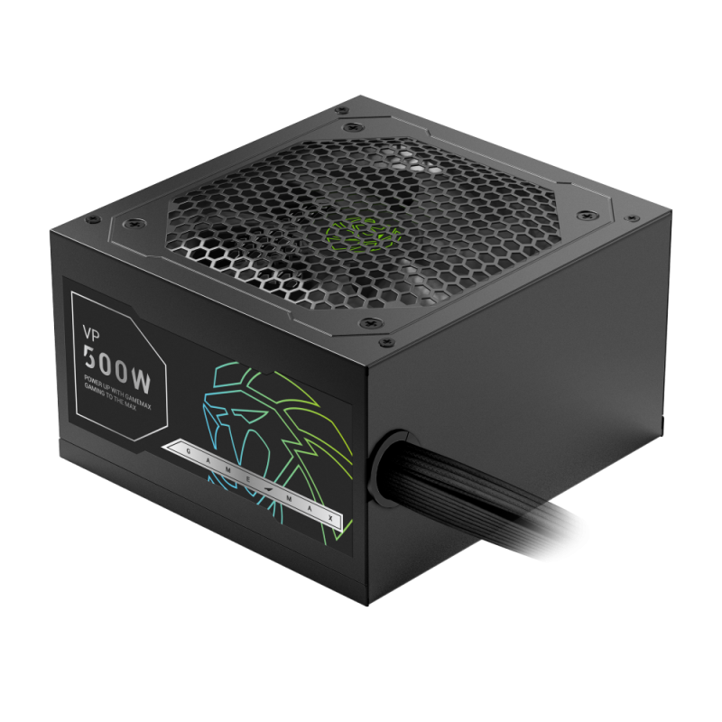 GameMax VP 500S 500 Watts Power Supply 80+ Bronze - Black GameMax VP 500S 500 Watts Power Supply 80+ Bronze - Black